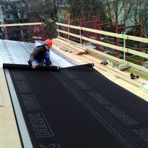 polyester waterproofing membrane / for roofs / roll / protection