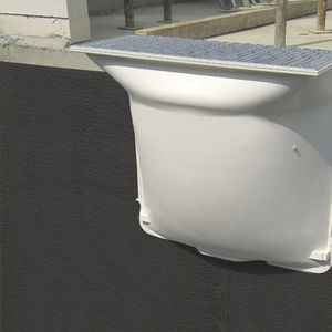 studded drainage membrane / high-density polyethylene (HDPE) / protection / for vertical drainage
