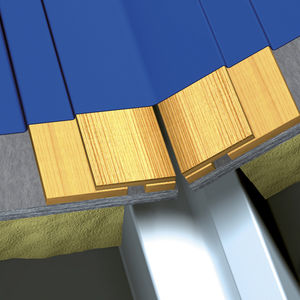 strip type waterproofing membrane / polyester / for roofs / with vapor barrier
