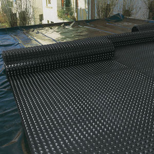 studded drainage membrane / high-density polyethylene (HDPE) / protection / horizontal drainage
