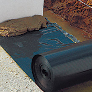 protection waterproofing membrane / for foundations / for flooring / roll
