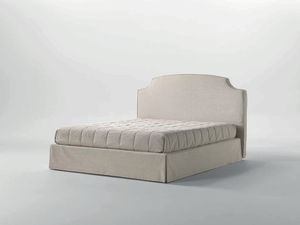 double bed / traditional / fabric / with upholstered headboard