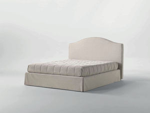 double bed / traditional / fabric / upholstered