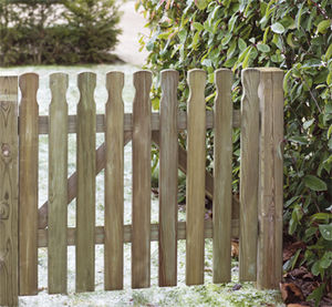 wooden garden gate