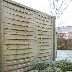garden fence / louvered / pine