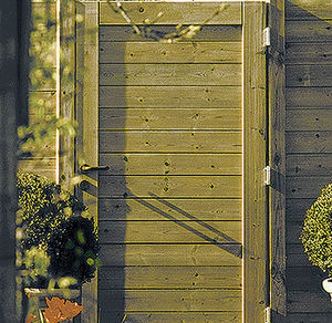 wooden garden gate