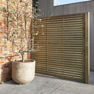 garden fence / louvered / pine