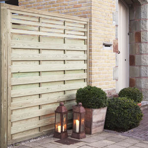 garden fence / louvered / pine