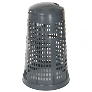public trash can / plastic / commercial / contemporary