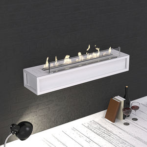 bioethanol fireplace / contemporary / open hearth / 3-sided