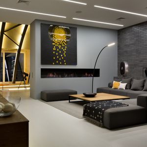 bioethanol fireplace / contemporary / open hearth / built-in
