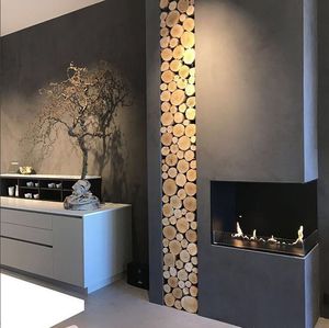bioethanol fireplace / contemporary / open hearth / corner