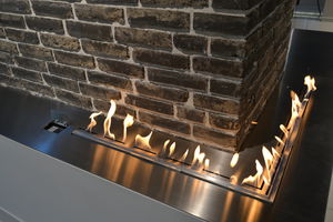 bioethanol fireplace / contemporary / open hearth / built-in