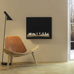 bioethanol fireplace / contemporary / open hearth / wall-mounted