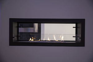 bioethanol fireplace / contemporary / open hearth / double-sided