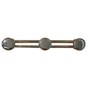 contemporary coat hook / steel / triple / bathroom