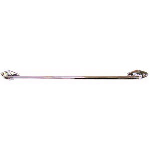 1-bar towel rack / wall-mounted / steel