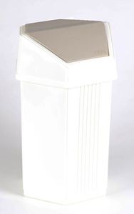 hygienic trash can / ABS / swing / contemporary