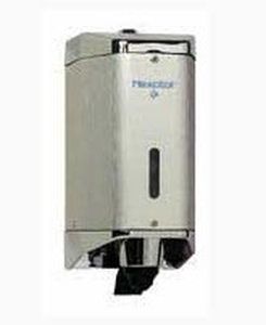 commercial soap dispenser / wall-mounted / aluminum / manual