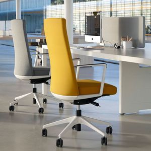 contemporary office armchair / fabric / on casters / star base