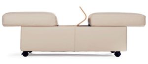 contemporary pouf / fabric / on casters