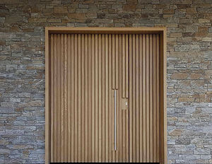 entry door / pivoting / wooden