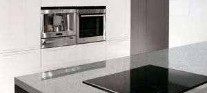 aluminum look decorative laminate / polished / HPL