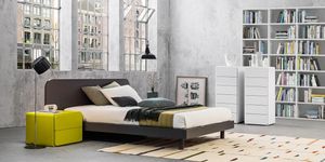 double bed / contemporary / cedar / wooden