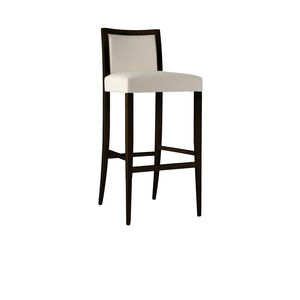 contemporary bar chair / wooden / upholstered