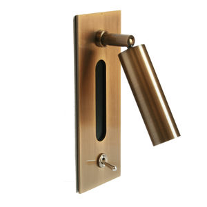 contemporary wall light / metal / LED / tubular
