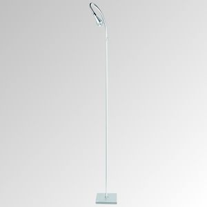 floor-standing lamp / contemporary / aluminum / reading