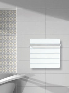 electric towel radiator / stone / contemporary / square