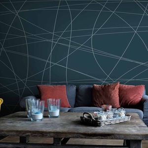 contemporary wallpaper / geometric pattern / panoramic / non-woven