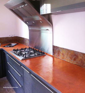 concrete countertop / kitchen