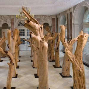 wooden sculpture / for public areas