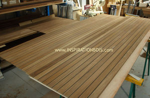 solid parquet flooring / glued / oiled