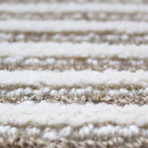 contemporary rug / striped / wool / rectangular