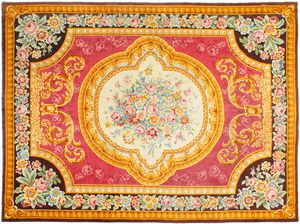 traditional rug / patterned / wool / rectangular