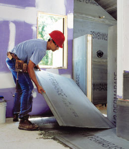 fiber-reinforced concrete panel / cover / for interior / for floors