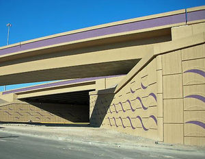reinforced concrete retaining wall / prefab / stone