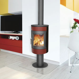 wood heating stove / contemporary / metal / RT 2012