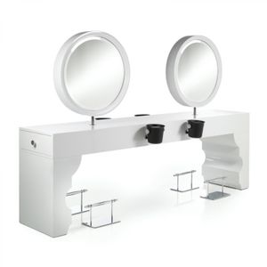 contemporary dressing table / wooden / for hairdressers / 4-seater