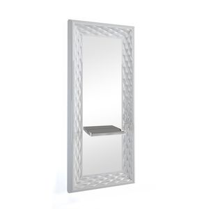 contemporary dressing table / stainless steel / wall-mounted / for hairdressers
