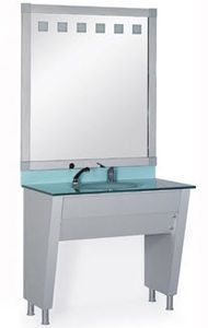 hairdresser cabinet with washbasin