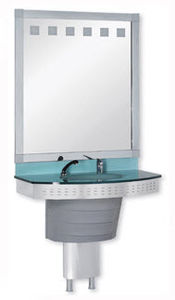 hairdresser cabinet with washbasin
