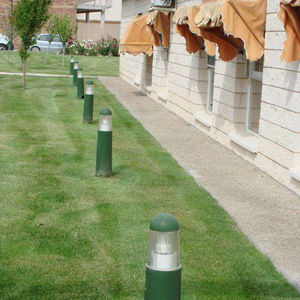 urban bollard light / traditional / stainless steel / methacrylate