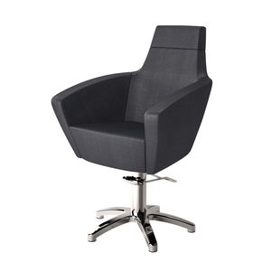 synthetic leather beauty salon chair / star base / swivel / with headrest