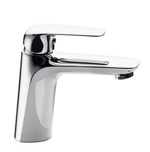 washbasin mixer tap / chromed metal / bathroom / 1-hole