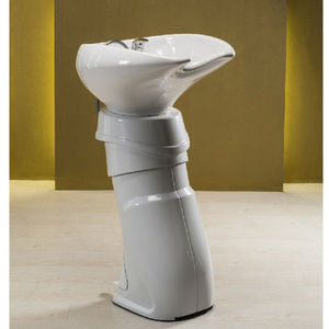 free-standing washbasin / ceramic / polyethylene / contemporary