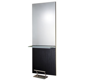 wall-mounted mirror / contemporary / rectangular / for hairdressers